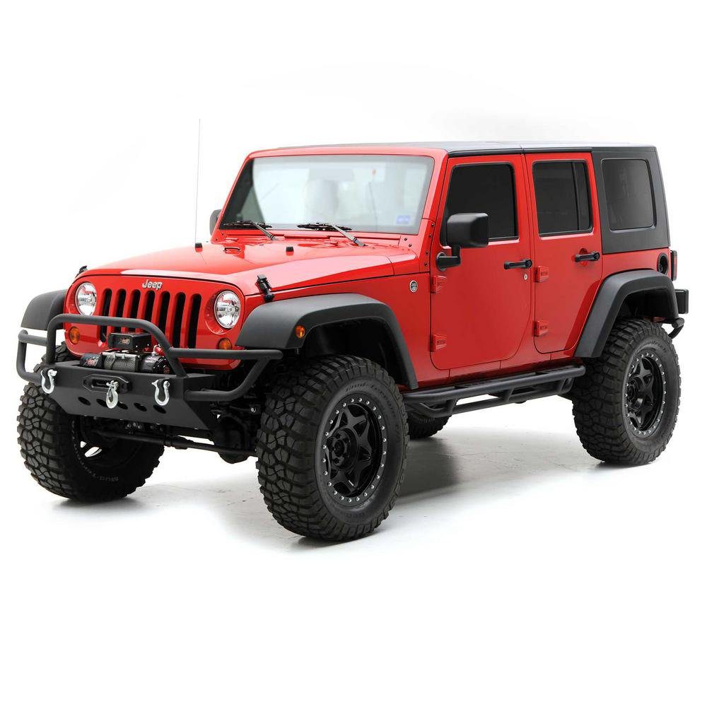 Jeep Wrangler JK 4 Dr Rock Crawler Side Armor (Black)