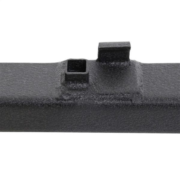 CLASSIC ROCK CRAWLER REAR BUMPER AND TIRE CARRIER WITH RECEIVER HITCH (BLACK)