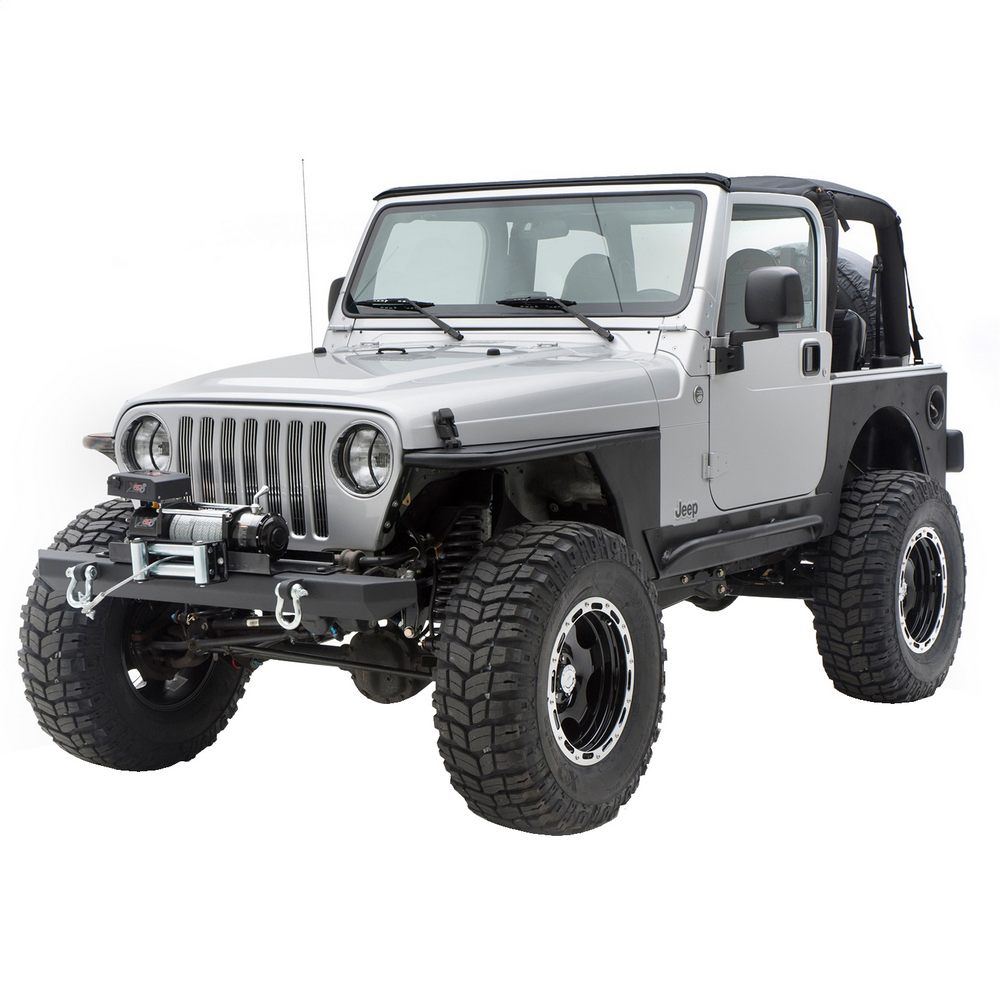 Jeep TJ/YJ SRC CLASSIC ROCK CRAWLER FRONT BUMPER WITH D-RING (BLACK)