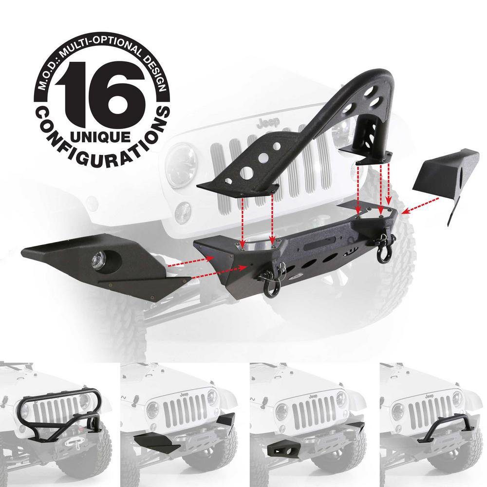 Jeep Wrangler JK 2 & 4 Dr XRC M.O.D. Option – Brush Guard (Black)