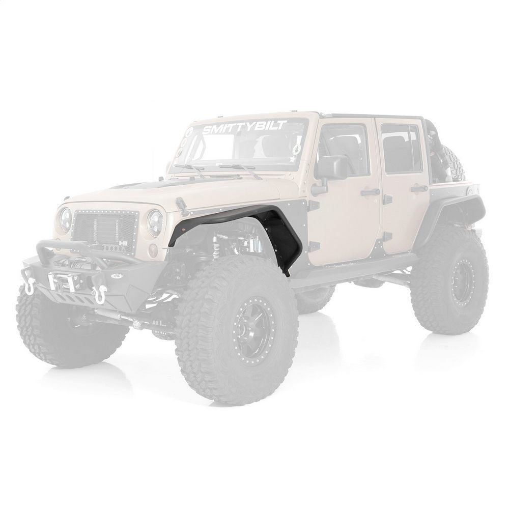 Jeep Wrangler JK, 2 & 4 Dr Flux Front Fender Flare Set (Paintable)