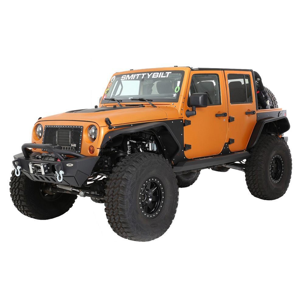Jeep Wrangler JK, 2 & 4 Dr Flux Front Fender Flare Set (Paintable)