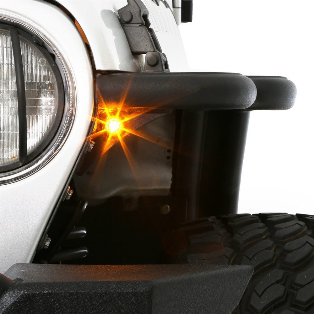 Jeep Wrangler JK, 2 & 4 Dr Flux Front Fender Flare Set (Paintable)