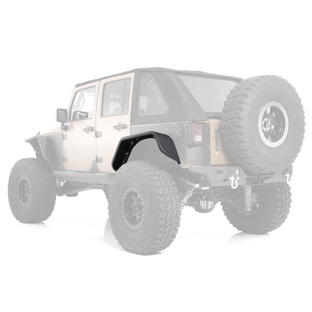 Jeep Wrangler JK 2 & 4 Dr XRC Flux Rear Fender Flare Set (Paintable)