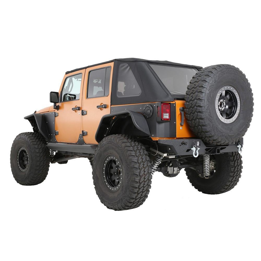 Jeep Wrangler JK 2 & 4 Dr XRC Flux Rear Fender Flare Set (Paintable)