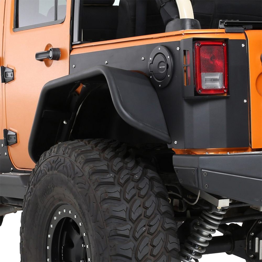 Jeep Wrangler JK 2 & 4 Dr XRC Flux Rear Fender Flare Set (Paintable)