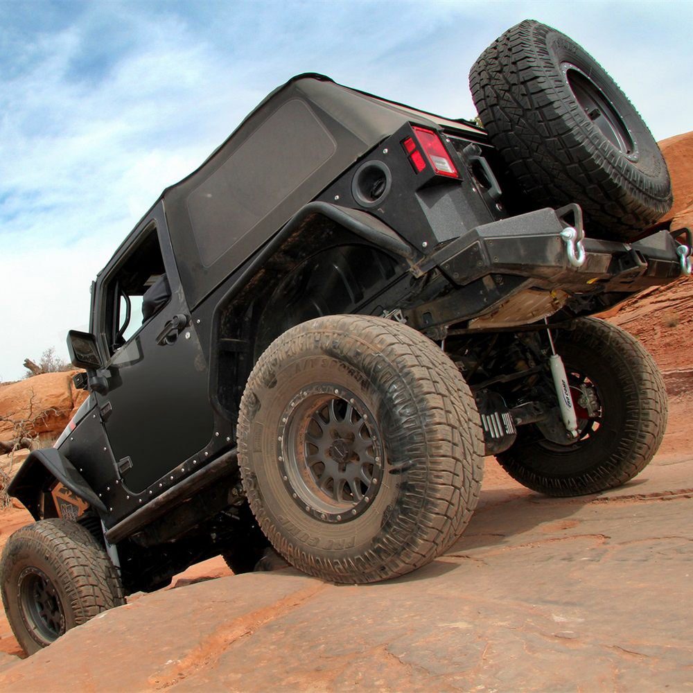 Jeep Wrangler JK 2 & 4 Dr XRC Flux Rear Fender Flare Set (Paintable)
