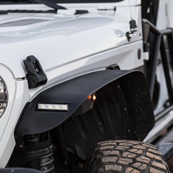 JL 4 Dr XRC FRONT AND REAR FLAT FENDER FLARE SET