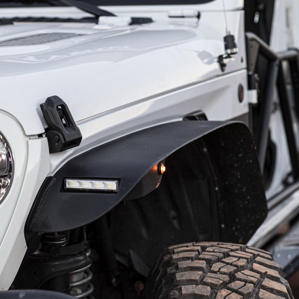 JL 4 Dr XRC FRONT AND REAR FLAT FENDER FLARE SET