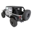 Jeep Wrangler JK 4 Dr Bowless Combo Top With Tinted Windows and No Door Uppers (Black Diamond) - Image 4