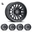 JK/JL/JT (17x8.5) 5x ANZA SATIN BLACK 5x5 -6 OFFSET