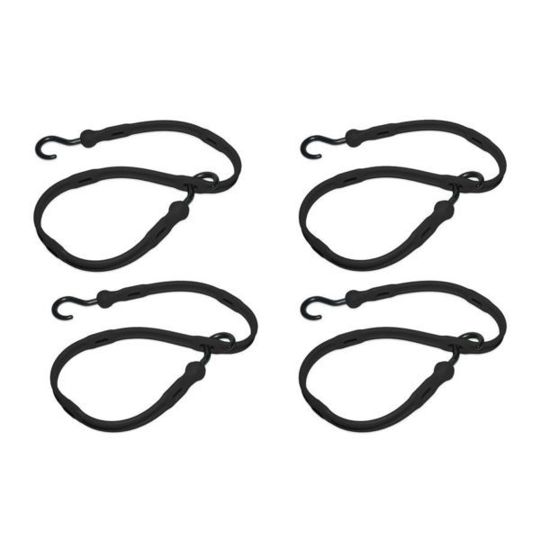 36″ ADJUST-A-STRAP 4PCS BLACK-THE PERFECT BUNGEE