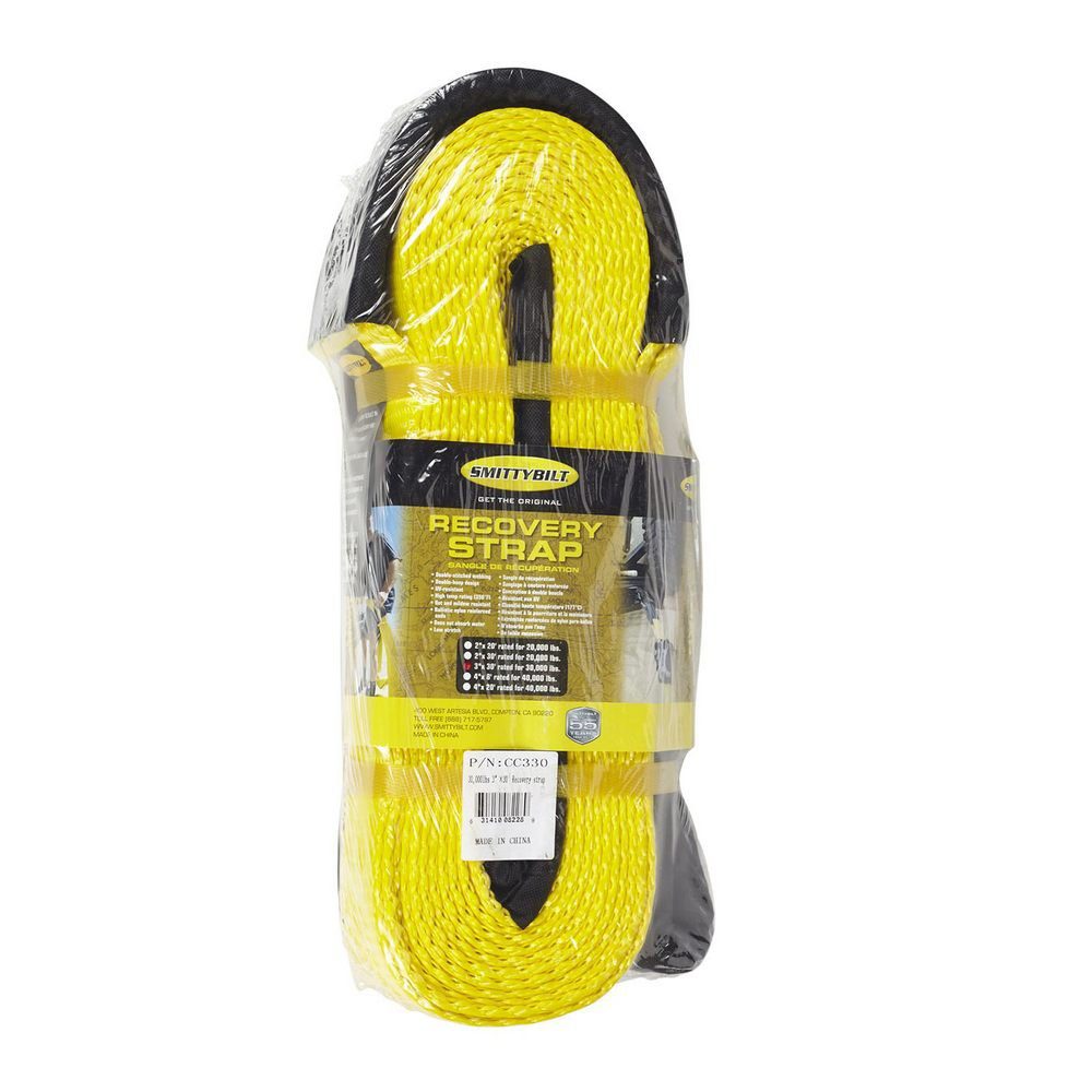3″ x 30′ Tow Strap (Yellow)