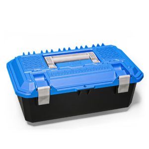 Crossbox – drawer tool box – narrow & wide drawer – blue lid