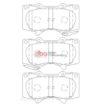 T2 FRONT BRAKE PADS (FJ/FORTUNER/ HILUX/ PRADO)