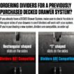 Locking tab wide drawer dividers - (1) one set of four - Image 5