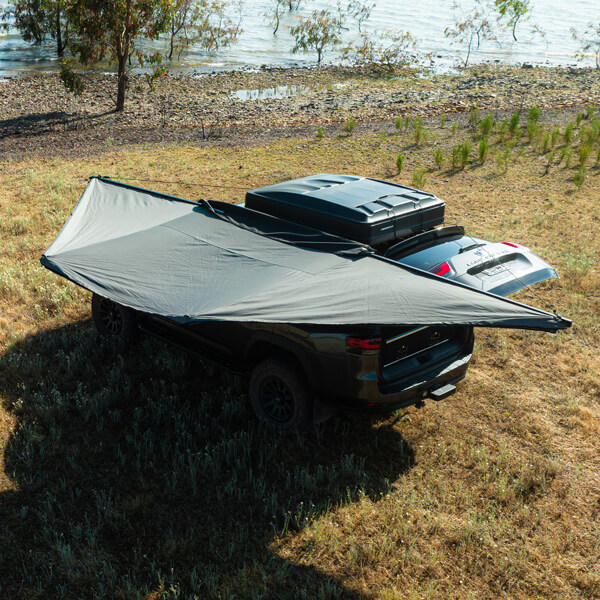 DELTAWING 180° AWNING with bracket + storage bag + led with dimmer