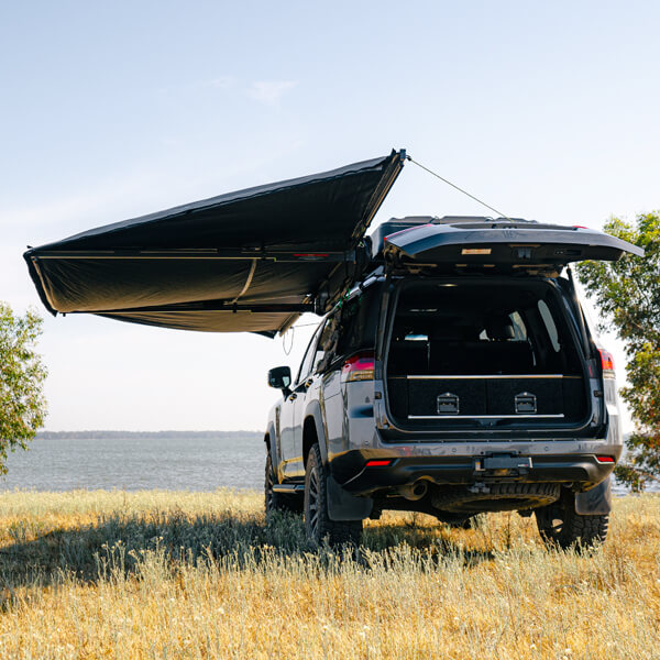 DELTAWING 180° AWNING with bracket + storage bag + led with dimmer