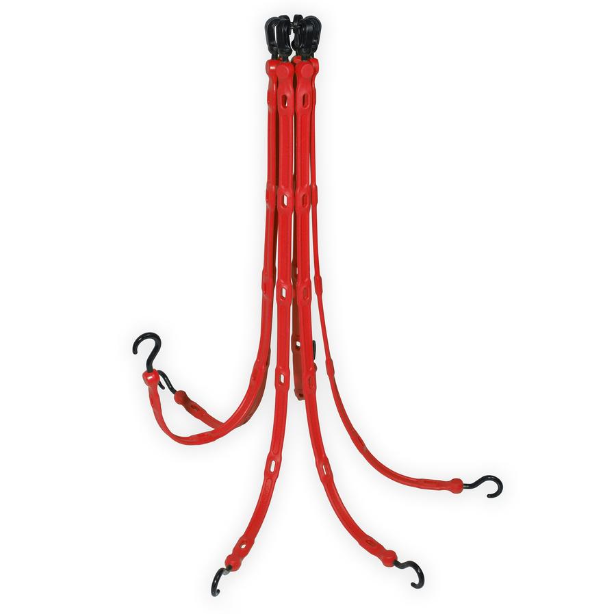 ADJUSTABLE FLEXWEB BUNGEE CARGO NET-RED