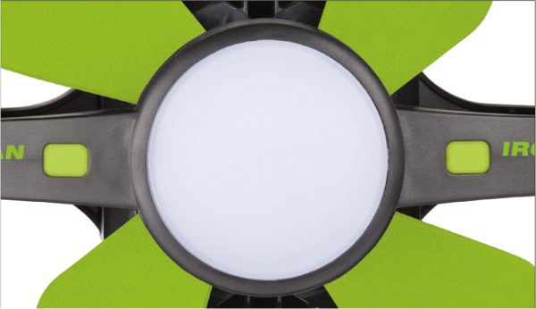 RECHARGEABLE TENT FAN WITH LED LIGHT