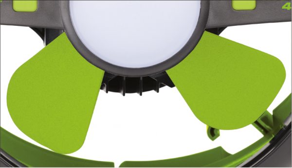RECHARGEABLE TENT FAN WITH LED LIGHT