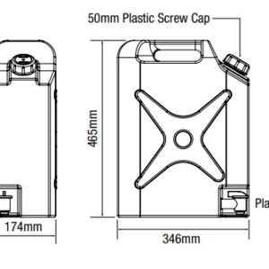 20L PLASTIC JERRY CAN WATER TANK