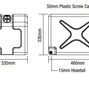 40L DOUBLE JERRY CAN WATER TANK