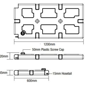 50L ROOF RACK WATER TANK