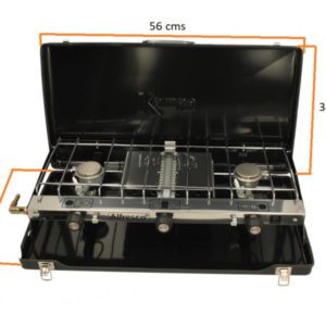 KAMPA ALFRESCO GAS HOB 2 BURNERS AND 1 GRILL HOB