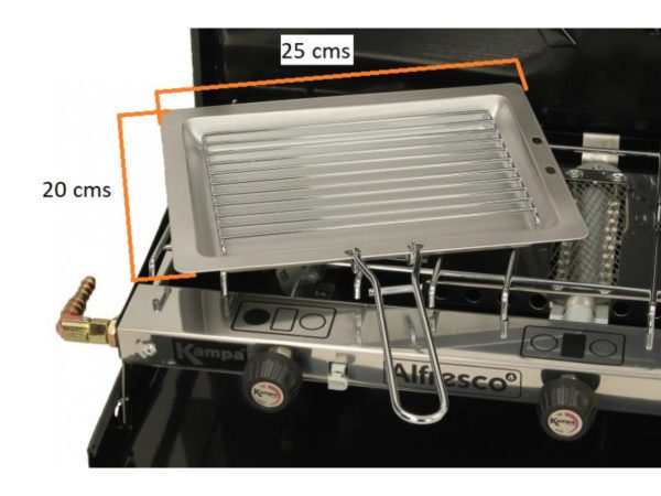 KAMPA ALFRESCO GAS HOB 2 BURNERS AND 1 GRILL HOB