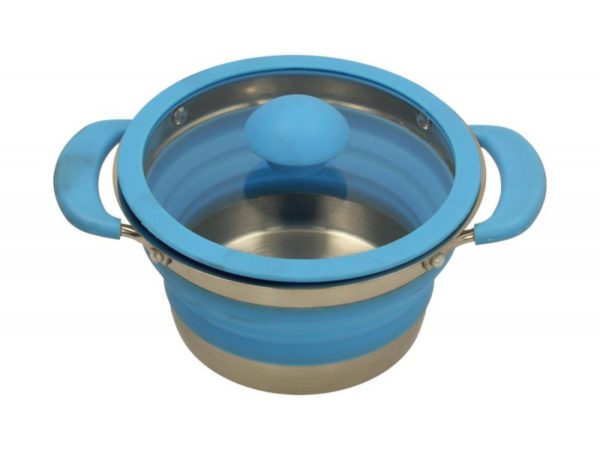 KAMPA FOLDING SAUCE PAN 3 LITRE BLUE