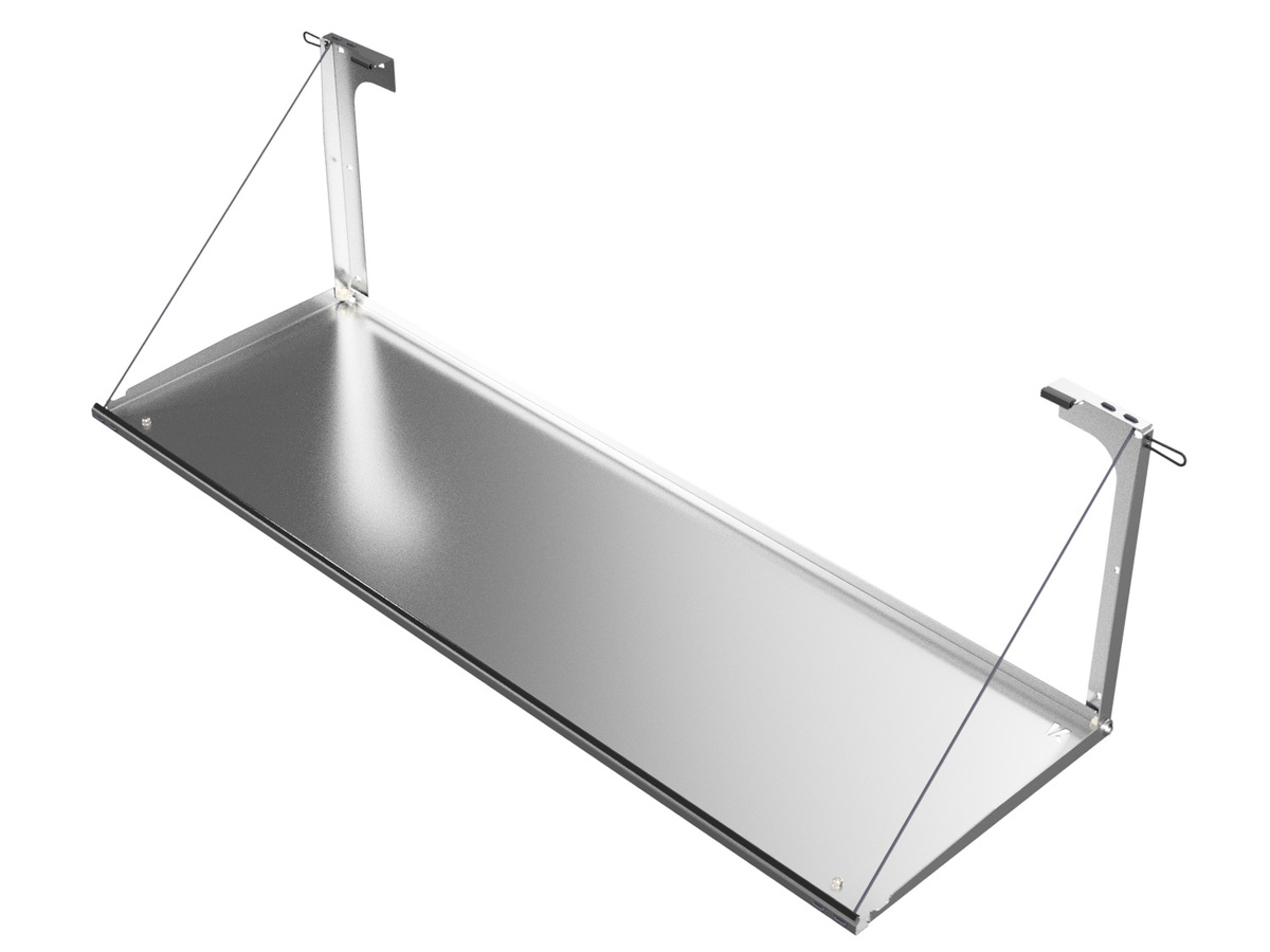 Prado150/GX460 Rear Door Drop Down Table  [Natural Stainless]