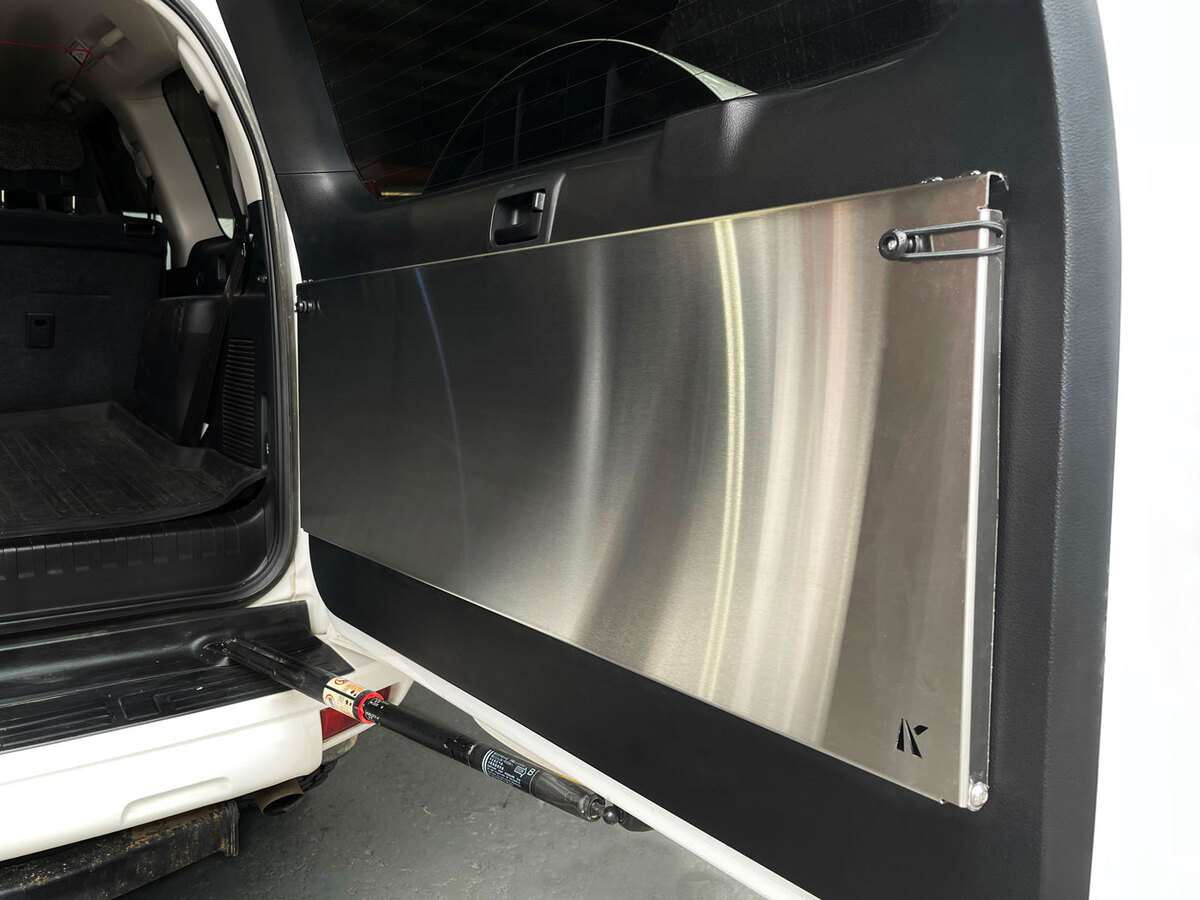 Prado150/GX460 Rear Door Drop Down Table  [Natural Stainless]