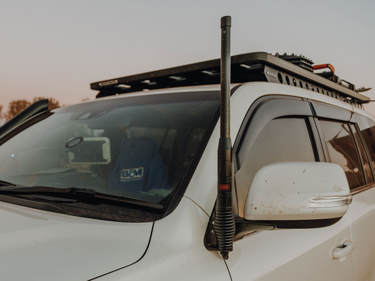 Side Mirror Antenna Mount to suit Toyota LandCruiser LC200 [LHS]