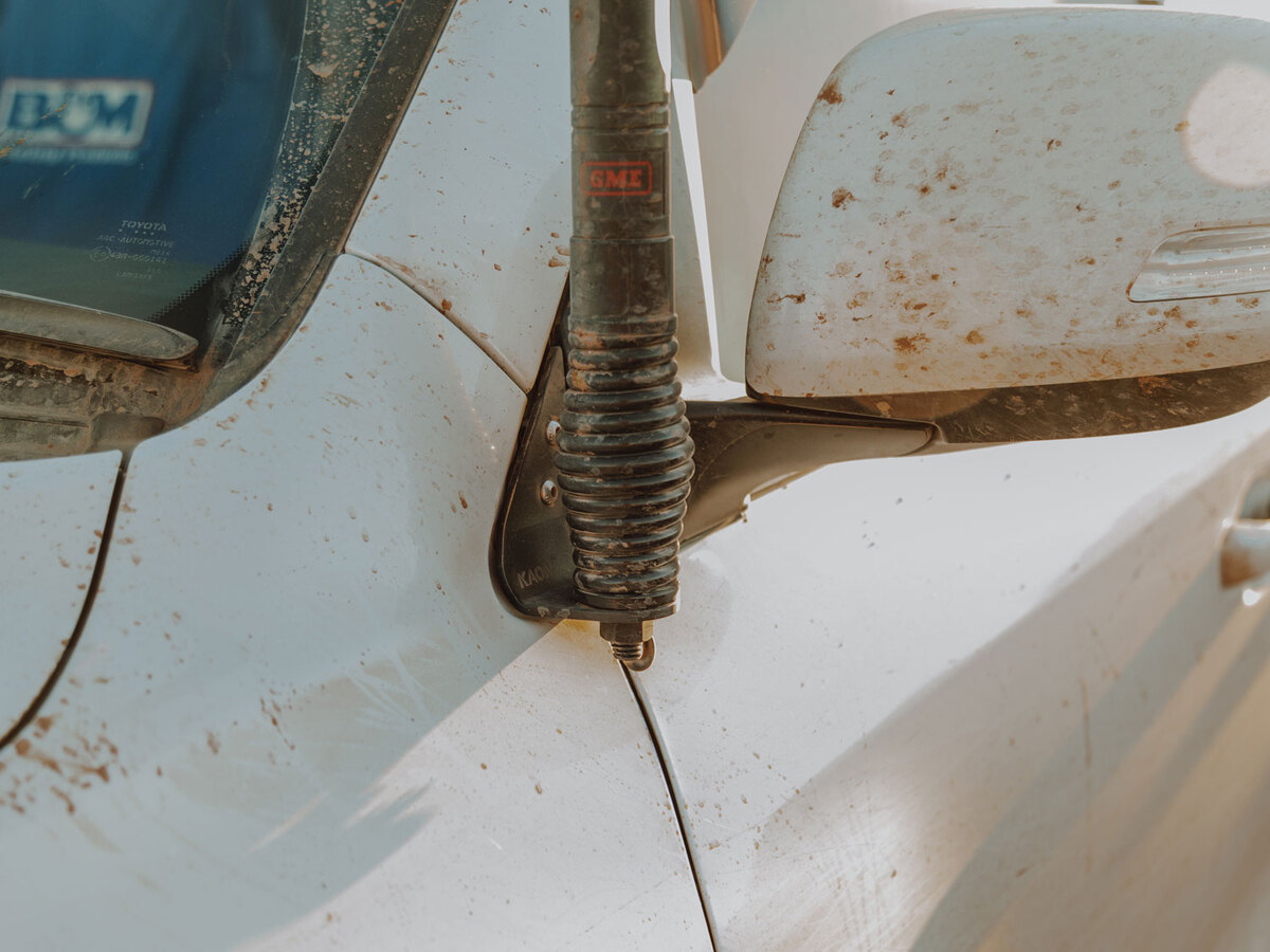 Side Mirror Antenna Mount to suit Toyota LandCruiser LC200 [LHS]