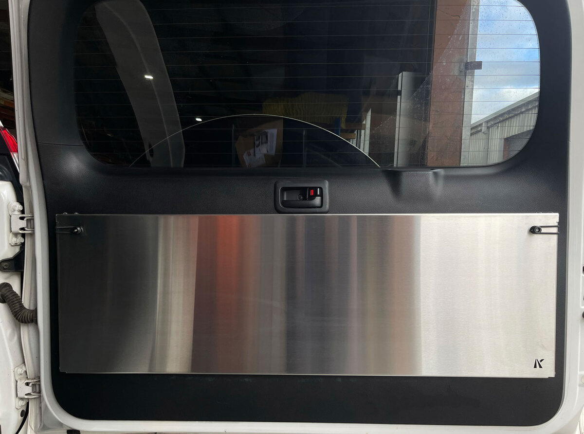 Prado150/GX460 Rear Door Drop Down Table and Cage [Natural Stainless]