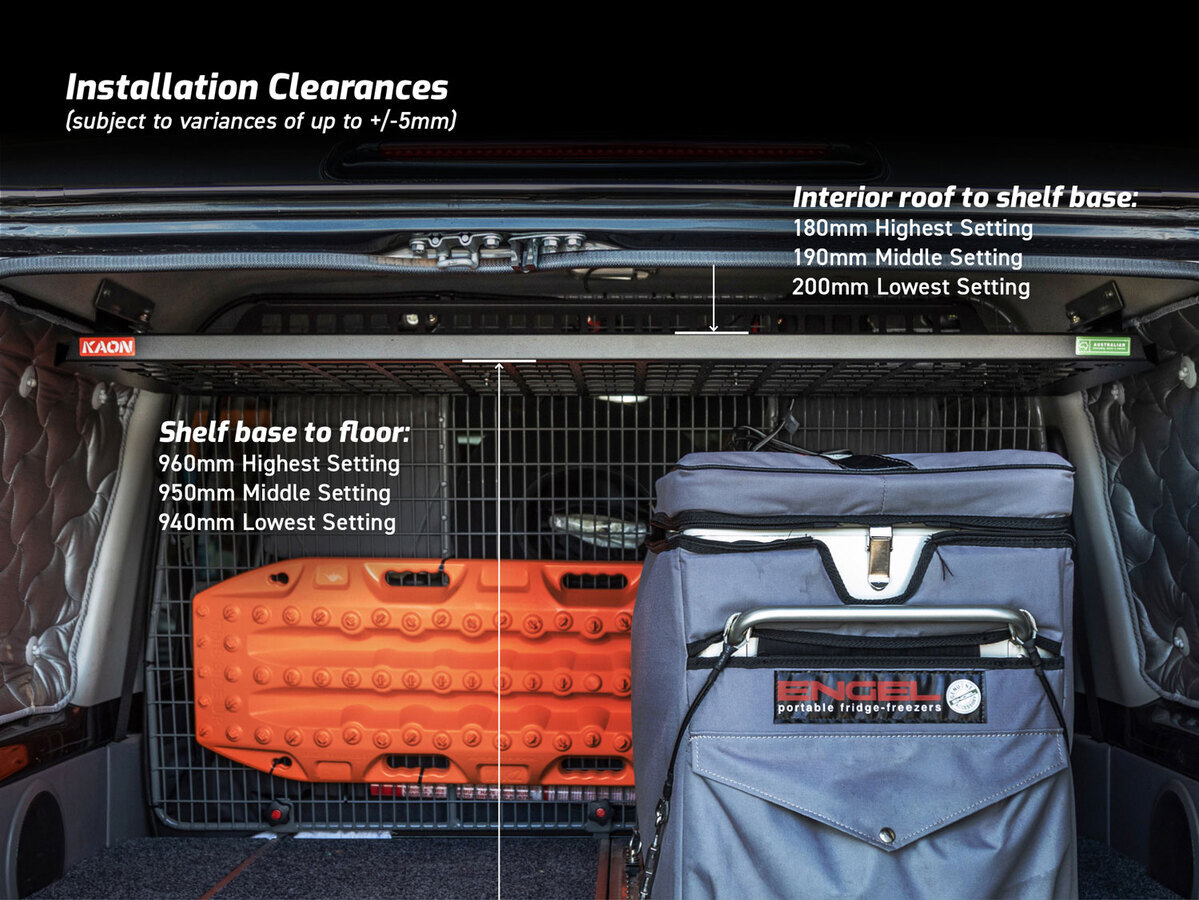 LC76 Standalone Rear Roof Shelf