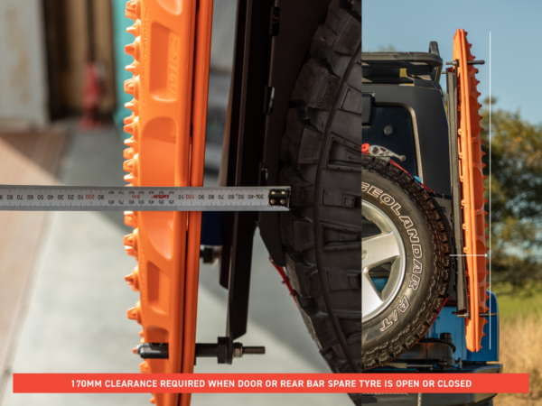 Out-Back Maxtrax/TRED Mount & Spare Tyre Mount