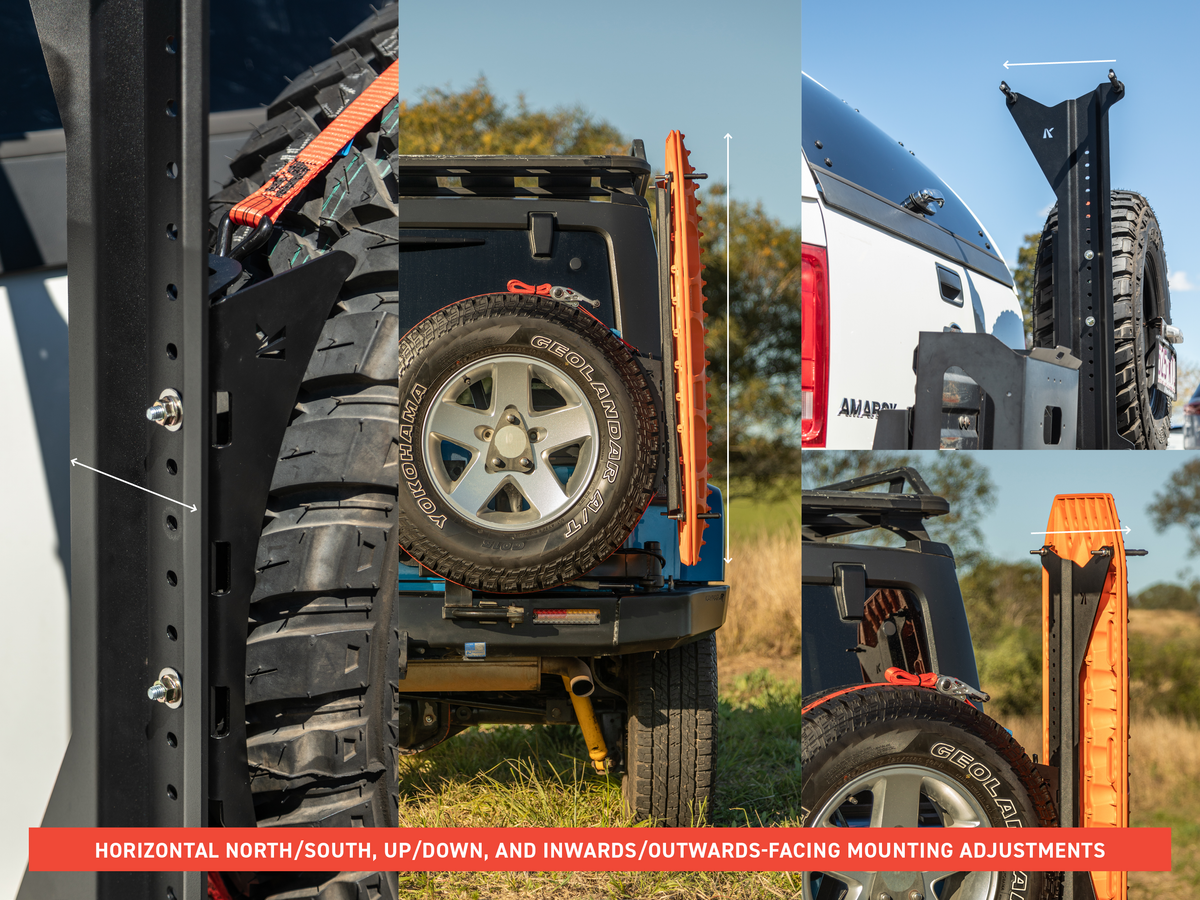 Out-Back Maxtrax/TRED Mount & Spare Tyre Mount