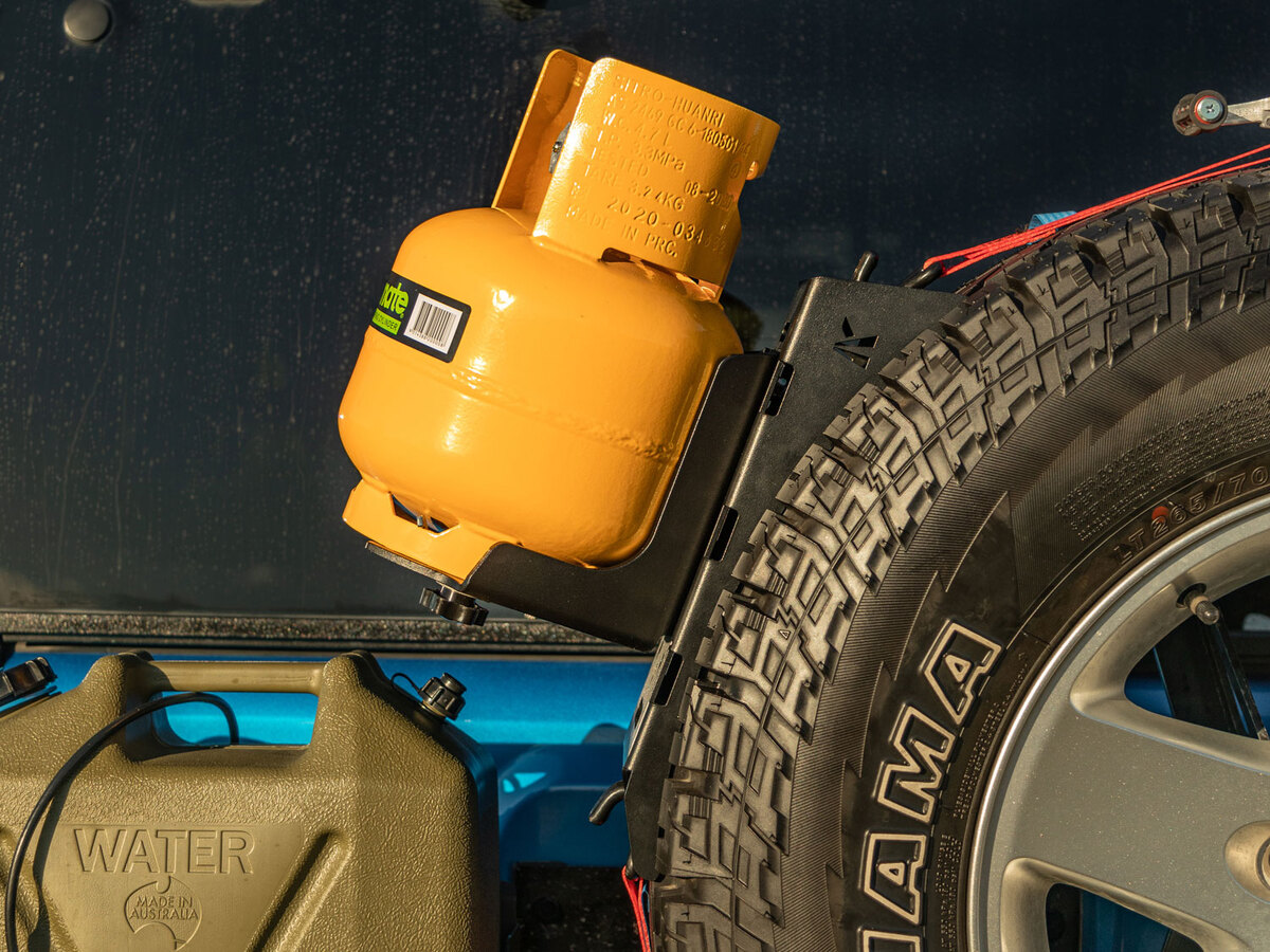 Out-Back Gas Bottle Mount & Spare Tyre Mount