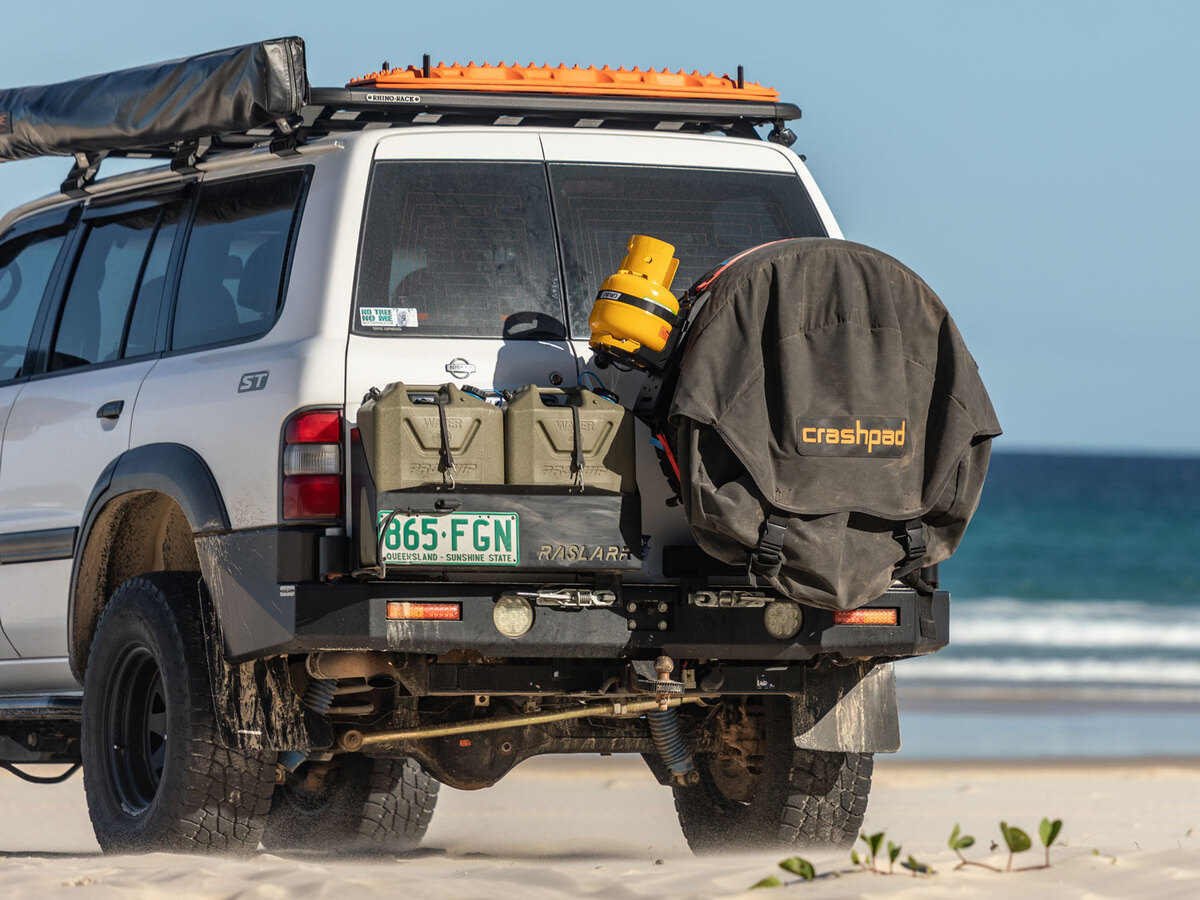 Out-Back Gas Bottle Mount & Spare Tyre Mount