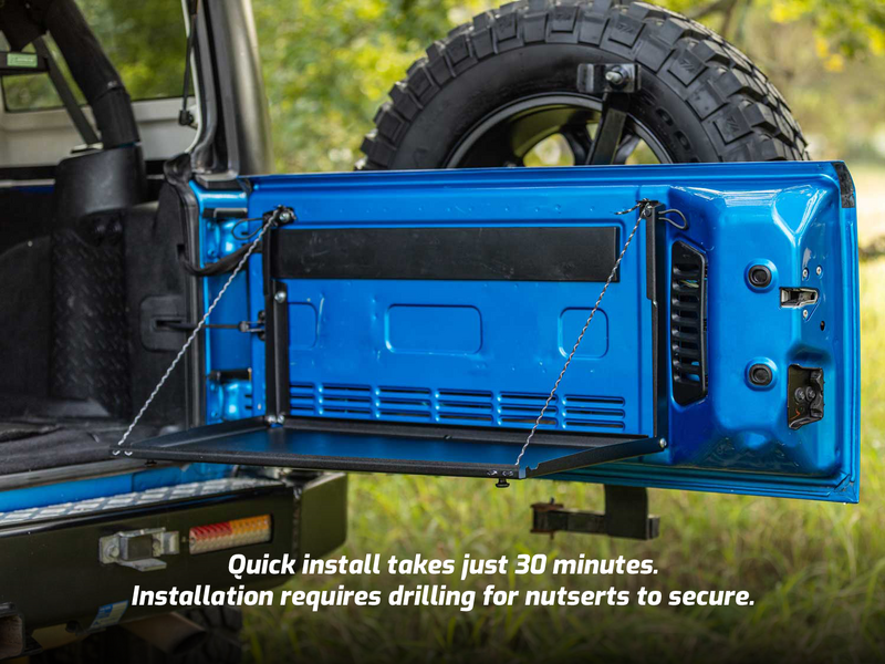 JK Rear Door Drop Down Table