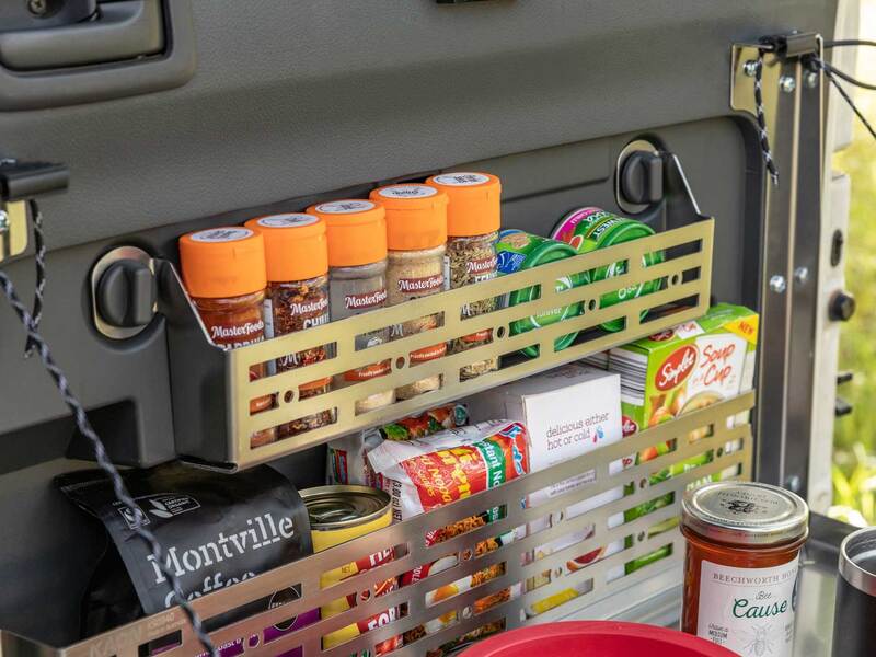 Prado150/GX460 Rear Door Caddy [Natural Stainless]