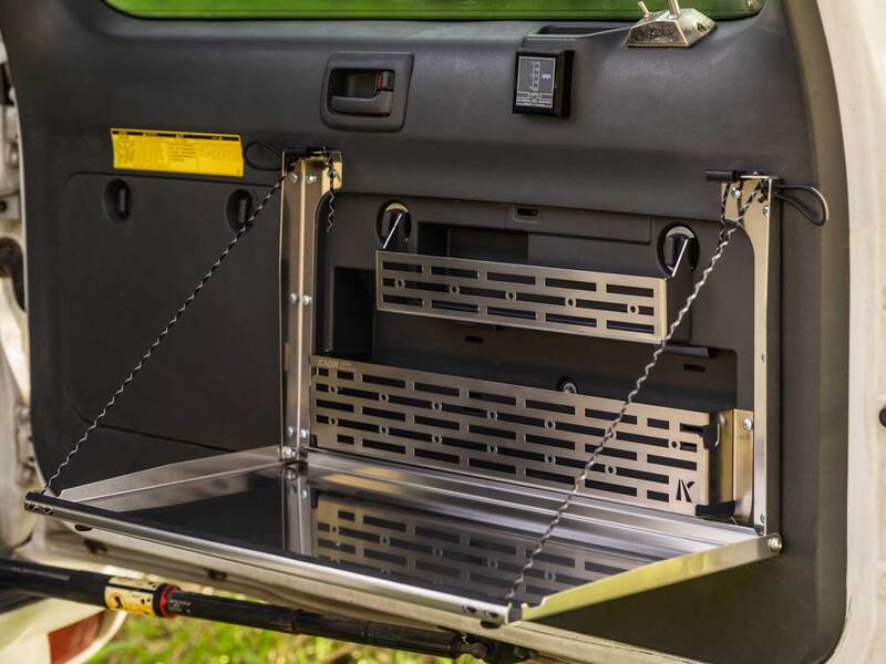 Prado150/GX460 Rear Door Caddy [Natural Stainless]