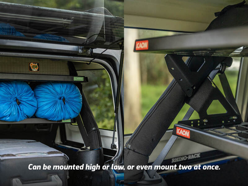 JK 4 Door Standalone Rear Roof Shelf