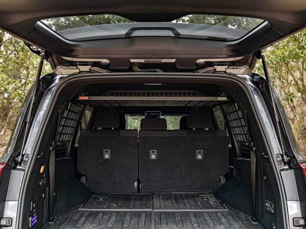 Standalone Rear Roof Shelf to suit Toyota LandCruiser LC300 [Large Side Molle Panels]