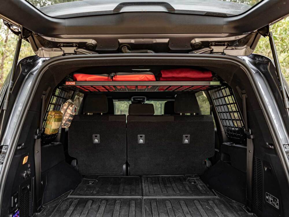Standalone Rear Roof Shelf to suit Toyota LandCruiser LC300 [Large Side Molle Panels]