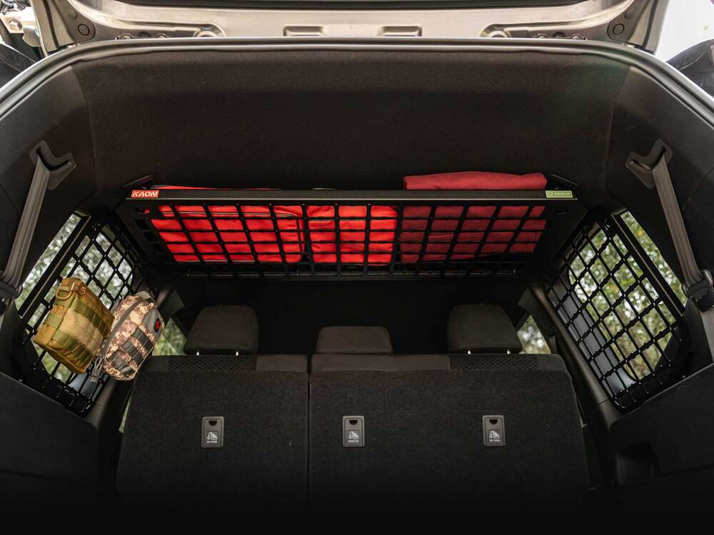 Standalone Rear Roof Shelf to suit Toyota LandCruiser LC300 [Large Side Molle Panels]