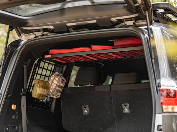 Standalone Rear Roof Shelf to suit Toyota LandCruiser LC300 [Large Side Molle Panels]