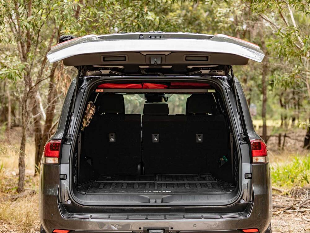 Standalone Rear Roof Shelf to suit Toyota LandCruiser LC300 [Large Side Molle Panels]